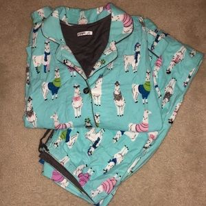 PJ Salvage Winter Llama Pajamas